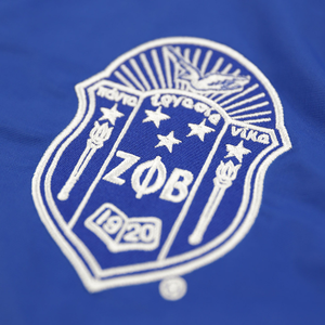 Zeta Phi Beta Windbreaker Jacket Royal Blue Lightweight Zip Up Greek Letter Jacket Water Resistant Sorority Apparel - Product Image 3