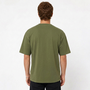 Custom mens <b>tshirt</b> Low MOQ for US Clothing Brands with custom logo and custom rib neck cotton <b>tshirt</b> - Product Image 6