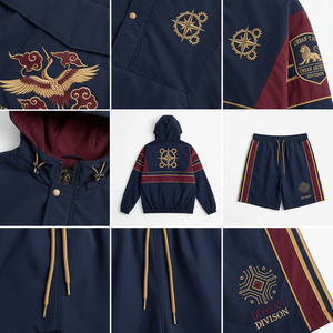 Men's Jacket with Custom Embroidered Logo, Short Breathable Nylon Shorts with Collar and Hood, Winter Wear - Product Image 4