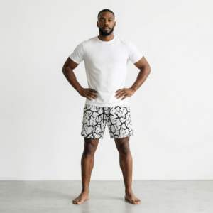 IOTA SPORTS Eco-Friendly 100% Polyester Double <b>Layer</b> Mesh Digital Printing Quick Dry Breathable Unisex Shorts - Product Image 3