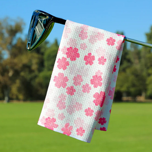 Toalla de golf tipo waffle para el cuidado del equipo y uso al aire libre, precio mayorista económico, toallas de golf tipo waffle ligeras con MOQ bajo - Product Image 2