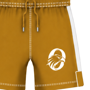 Pantalones Cortos de Rugby Color Marrón Dorado y Blanco, Cintura Elástica con Cordón, Ropa Deportiva Ligera para Entrenamiento, Partidos y Equipos - Product Image 4