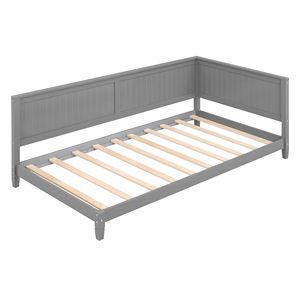Divano letto/sofà letto in legno grigio a una piazza e mezza per bambini - Product Image 5