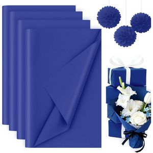 Confezione da 330 Fogli di Carta Velina Blu Scuro 14 X 10 Pollici per Matrimoni, Compleanni, Progetti Fai-da-Te e Artistici, per Confezionamento Regali - Product Image 1