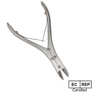 Cortauñas manuales de acero inoxidable con mango liso, clase I, para cirugía general y podología, con apertura de mandíbula ancha - Product Image 6