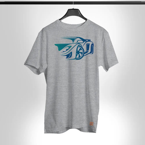 T-shirt pour homme à manches courtes, col rond, coupe classique, style décontracté, 100% polyester, logo tricoté sur le devant, respirant, anti-boulochage - Product Image 5