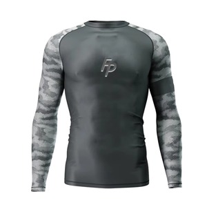 Rashguard en polyester/spandex, couleur personnalisée, manches longues, MMA et Jiu Jitsu, avec impression numérique, respirant, unisexe - Product Image 5