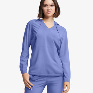Bata de laboratorio transpirable de color personalizado para mujer, con cuello en V, talla grande, uniforme de enfermería de alta resistencia para uso hospitalario - Product Image 5
