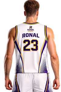 Camiseta de Baloncesto para Hombre, Logotipo Personalizado, Uniforme de Equipo, Ligera, Absorbente de Humedad, Poliéster, Camiseta Deportiva, Venta al por Mayor de Fábrica - Product Image 4