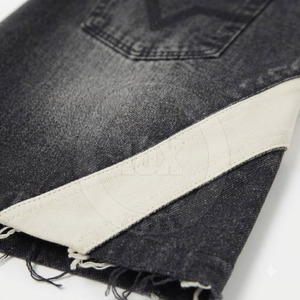 Shorts en jean brodés effet vieilli, nouveau design, style streetwear, broderie personnalisée - Product Image 5