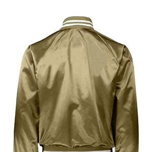 Chaqueta Bomber de Satén para Hombre, Cuello Alto Delgado, de Alta Calidad, Transpirable, Resistente al Viento, Cálida para Invierno - Product Image 6