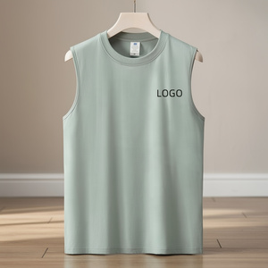 Chaleco Deportivo de Verano 2026 para Hombre, Talla Grande, 220 GSM, 100% Algodón, Transpirable, de Secado Rápido, Tejido, para Gimnasio - Product Image 2