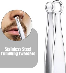 Pinzas para Cejas de Acero Inoxidable con Punta Puntiaguda, Reutilizables, Estilo Moderno, con Estuche para un Uso Personal Seguro e Higiénico - Product Image 6