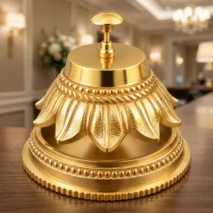 Cloche de bureau décorative, cloche de table, cloche de service pour restaurant, cloche d'appel pour réception d'hôtel, cloche de comptoir scolaire - Product Image 5