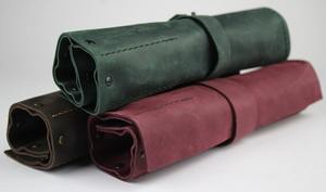 Sac à couteaux en cuir véritable classique de haute qualité, écologique, avec design portable, option de taille personnalisée LKR-0238 - Product Image 2