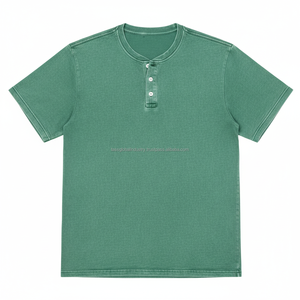 T-shirt délavé à l'acide, coupe oversize, séchage rapide, respirant, personnalisable, vente en gros OEM - Product Image 1