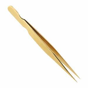 High Quality Professional Durable Anti-Magnetic Japanese Steel <b>Mink</b> <b>Eyelash</b> <b>Extension</b> Tweezers with Custom Logo Customized Color - Product Image 4