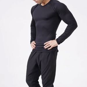 Camiseta Deportiva de Compresión Personalizada, Ajustada, Transpirable, para Hombre, Fitness, Lisa, al por Mayor, Tallas Grandes, para Gimnasio y Running - Product Image 3