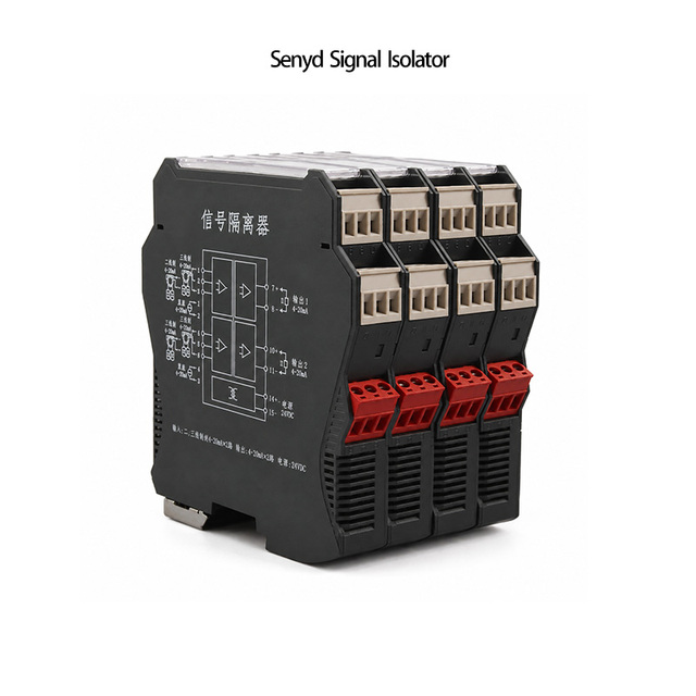1 Input 4 Output DC Analog Signal Transmitter 4-20mA 0-10V Analog Signal Isolator for Isolating 4-20mA DC Signals