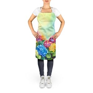 Multicolor Large Adult Unisex Watercolor Hydrangeas <b>Apron</b> for Cooking Baking Crafts <b>Gardening</b> Kitchen Server - Product Image 2