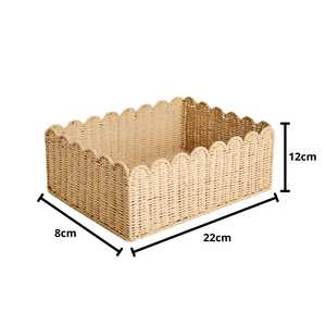 Best Price 2026 Luxury Handwoven Seagrass Storage <b>Basket</b> Attractive Rectangle Design Bathroom Storage Boxes Vintage Decoration - Product Image 4