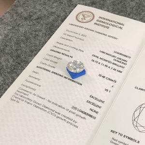 Diamantes D'vins, Diamante Suelto de Corte Brillante Ovalado, Creado en Laboratorio, Certificado por IGI, 0.5 Quilates, D VS1, para Joyería - Product Image 5