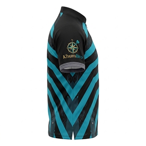 Camiseta Deportiva de Dardos Personalizada de Alta Calidad, Sublimada para Uniforme de Equipo, Fábrica OEM, 100% Poliéster, Logotipo Bordado, KhumBro - Product Image 4