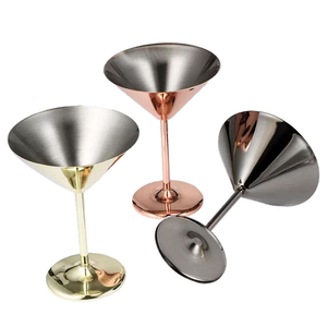 Copas de Vino de Acero Inoxidable Personalizadas, Elegantes y de Lujo, Copas para Fiestas, Copas para Martini - Product Image 5
