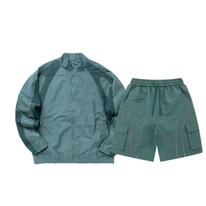 Ensemble court respirant, fabrication durable, séchage rapide, prix abordable, ensembles courts coupe-vent pour hommes - Product Image 3