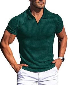 Polo de sport ajusté en polycoton, absorbant la transpiration, respirant, décontracté et élégant pour le quotidien - Product Image 2