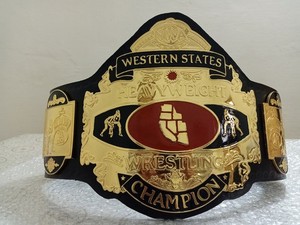Ceinture de championnat de lutte NWA Western States, taille adulte, réplique - Product Image 4
