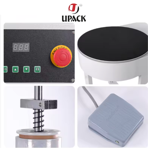 Máquina para envolver con film estirable de plástico para cajas de cartón y equipaje con mesa baja superior para envolver con film estirable. - Product Image 3