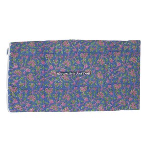 Motif floral main bloc imprimé coton tissu indien course 5 Yards main bloc impression tissu naturel teint écologique tissu - Product Image 1