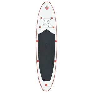 Ensemble de planche à pagaie gonflable rouge et blanc, accessoire de planche de surf SUP - Product Image 3