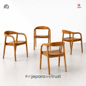 Kenari Premium Elegant Solid Teak Wood Ergonomic Armchair <b>Dining</b> <b>Chair</b> for Restaurant Cafe Home Jepara Indonesia - Product Image 6