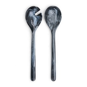 Artizon Studio Resin <b>Salad</b> <b>Tools</b> Set <b>Salad</b> Servers Fork Spoon Dishwasher/Microwave/Oven Safe Stocked Custom Color Logo Made - Product Image 3