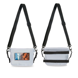 Waterproof Roll <b>Top</b> Messenger Bag Crossbody Satchel <b>PVC</b> Shoulder Pack for Travel Outdoor Commuting - Product Image 3