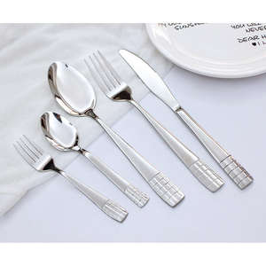 Ensemble de couverts en acier inoxydable de qualité supérieure pour l'exportation |   Couverts robustes (cuillères, fourchettes, couteaux) pour hôtels et restaurants - Product Image 2