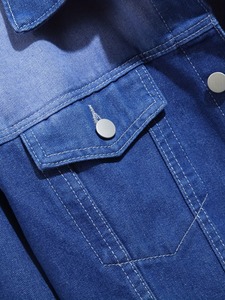 New Men's Trendy Jean Denim <b>Jacket</b> Male Streetwear Washed Ripped Denim <b>Jackets</b> for Men Cotton Coat Autumn Streetwear Style - Product Image 5