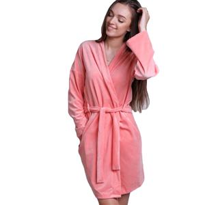 Albornoz de Terciopelo de Lujo Transpirable de Alta Calidad para Mujer, con Logotipo Frontal, Suave y Cómodo para Hotel, Spa y Uso Doméstico - Product Image 1