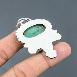Colgante de Libélula de Crisoprasa Hecho a Mano en Plata de Ley 925, Joyería con Piedras Preciosas, Accesorio de Moda Único y Elegante - Product Image 5