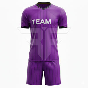 ชุดฟุตบอลระบายอากาศได้ดี น้ำหนักเบา โพลีเอสเตอร์ 100% สำหรับทุกฤดูกาล รับผลิตตามแบบ (OEM) คุณภาพสูง ออกแบบลายแบบซับลิเมชั่นตามสั่ง สำหรับผู้ชาย - Product Image 4