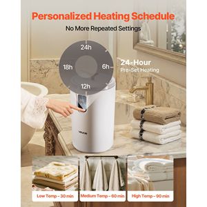 20L bianco secchio scaldasalviette schermo LED grande coperta scalda temperatura impostazione blocco di sicurezza apparecchiature termiche SPA casa - Product Image 3