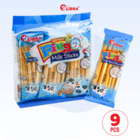 BISCUITS HALAL CRISPY SWEET PINGO MILK 186g STICK CRACKER COOKIES Emballés dans un Sac ou Sachet Produit FMCG Vietnamien
