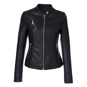Vestes en cuir matelassées pour femmes, 100% cuir véritable, avec doublure en coton, fabriquées au Pakistan, fabrication professionnelle, vente - Product Image 1