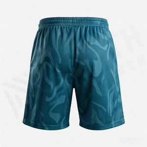 Shorts de basket-ball en maille pour hommes, personnalisables avec logo OEM, sublimation, séchage rapide, écologiques, couleur unie, été, plage, vente en gros - Product Image 2