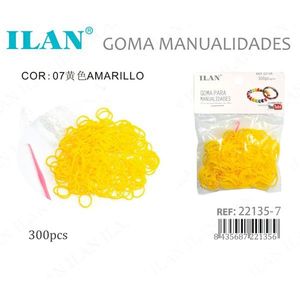Elastici gialli da 300 pezzi per artigianato e creazione di gioielli - Product Image 3