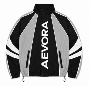 New Arrival Custom Unisex Hooded Casual Solid TrackSuit <b>Black</b> Gray <b>Windbreaker</b> Sportswear OEM Wholesale Manufacturer Supplier - Product Image 1