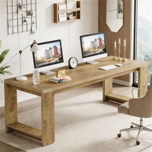 Rectangular <b>Dining</b> <b>Table</b> Two-Person Office & Study <b>Desk</b> <b>for</b> Conference Use - Product Image 3