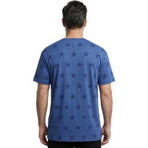 Camisetas de Algodón con Estampado de Estrellas para Hombre, Estilo Urbano, Cuello Redondo, Camiseta Gráfica con Logotipo Bordado, Marca Privada, Proveedor de Camisetas de Algodón para Hombre - Product Image 3